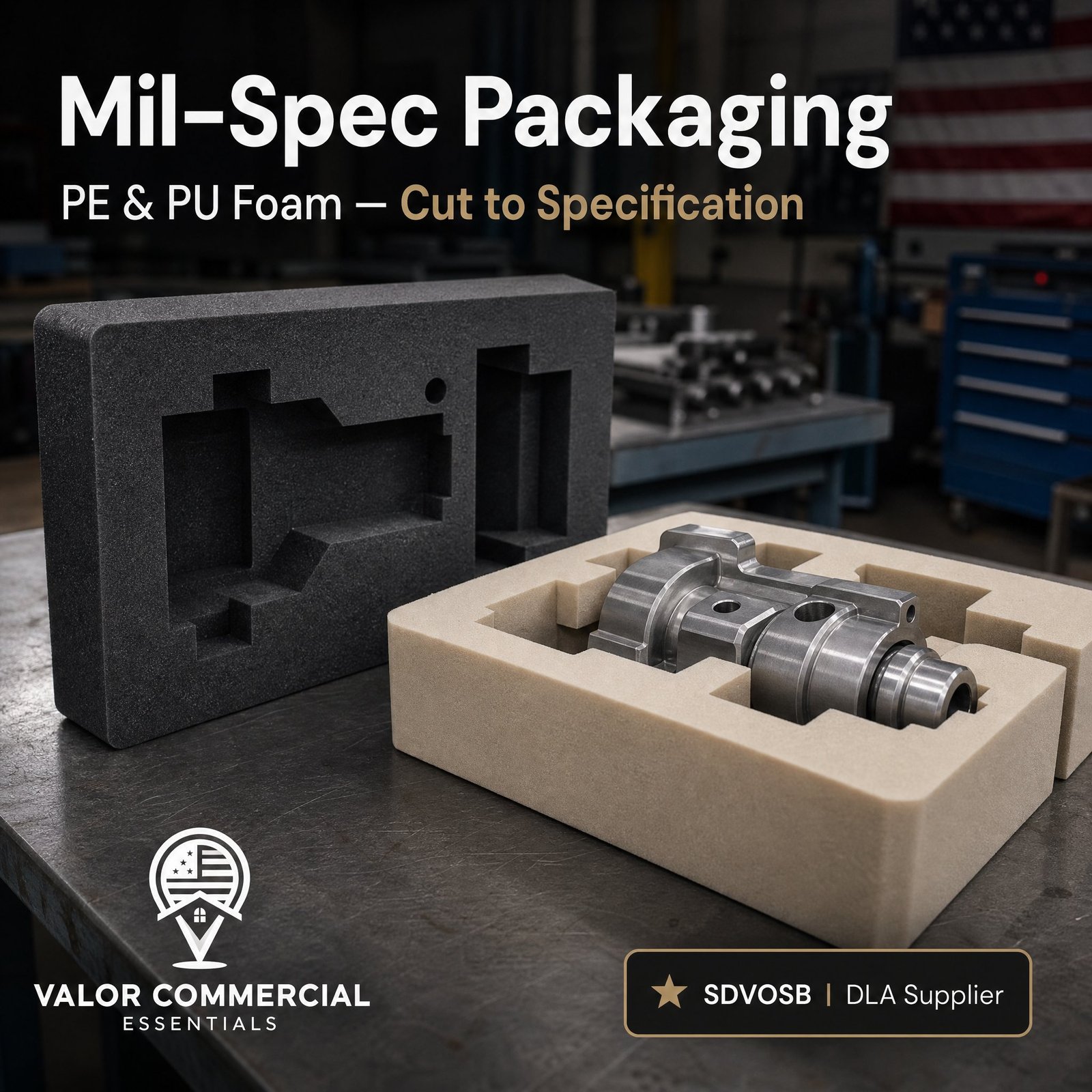 Mil-spec packaging cut to specification